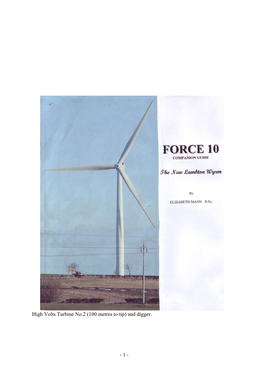 High Volts Turbine No.2 (100 Metres to Tip) and Digger