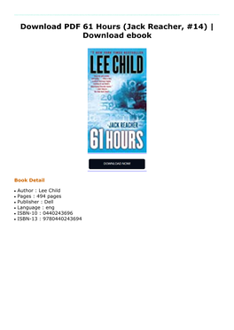 Download PDF 61 Hours (Jack Reacher, #14) | Download Ebook