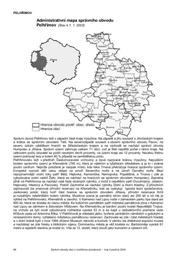 Administrativní Mapa Správního Obvodu Pelhřimov (Stav K 1