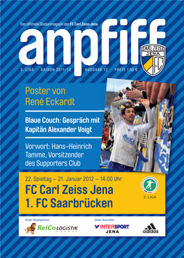 FC Carl Zeiss Jena 1. FC Saarbrücken