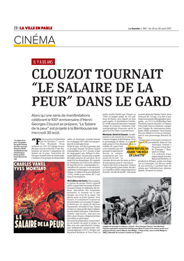 Clouzot Tournait “Le Salaire De La Peur” Dans Le Gard