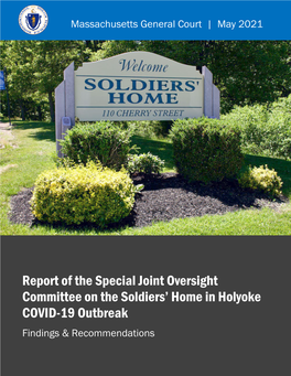 Report of the Special Joint Oversight Committee on the Soldiers' Home In