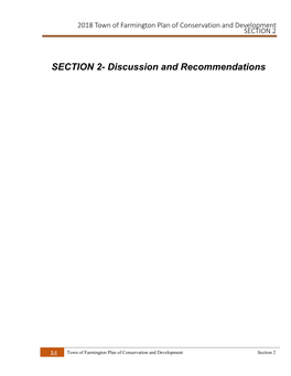 SECTION 2- Discussion and Recommendations