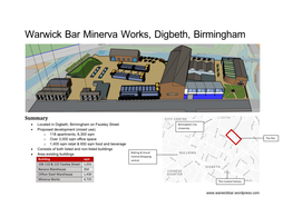Warwick Bar Minerva Works, Digbeth, Birmingham