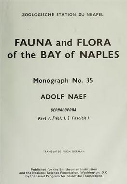 FAUNA and FLORA of the BAY of NAPLES