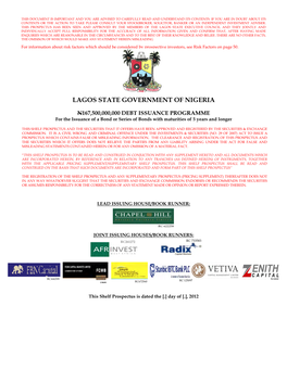 Lagos State Government of Nigeria