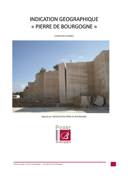 Indication Geographique « Pierre De Bourgogne »