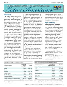 Racial and Ethnic Groups in the Gulf of Mexico Region