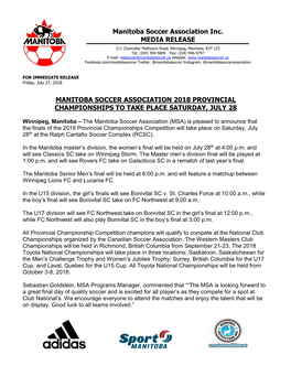 Manitoba Soccer Association Inc