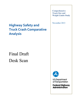 Highway Safety and Truck Crash Comparative Analysis Final Draft Desk Scan