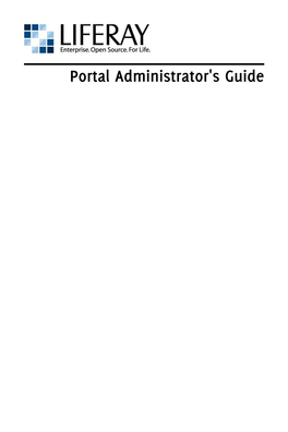 Liferay Portal Administrator's Guide by Richard L