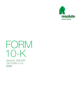 Annual Report on Form 10-K 2020