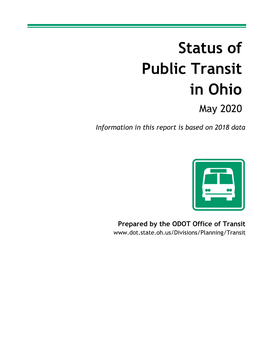 Status of Public Transit in Ohio May 2020