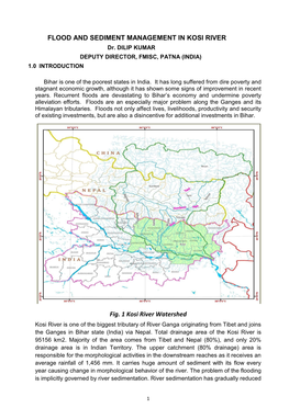 FLOOD and SEDIMENT MANAGEMENT in KOSI RIVER Fig