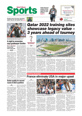 Qatar 2022 Training Sites Showcase Legacy Value – 3 Years Ahead of Tourney