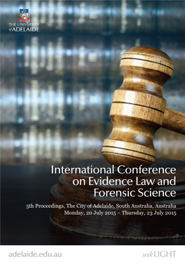 International Conference on Evidence Law and Forensic Science