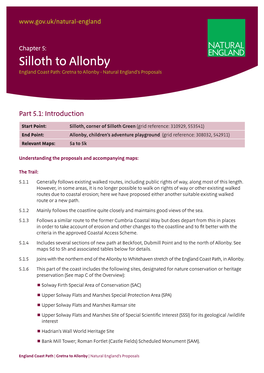 Silloth to Allonby England Coast Path: Gretna to Allonby - Natural England’S Proposals