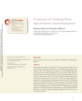 Evolution of Orbitrap Mass Spectrometry Instrumentation