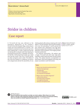 Stridor in Children