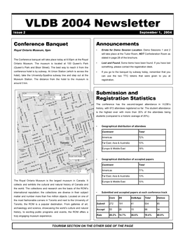 VLDB 2004 Newsletter