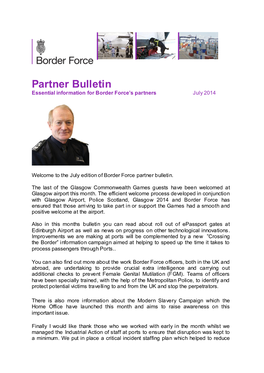 Border Force Bulletin