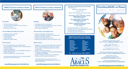 ABACUS Private Tuition at Home