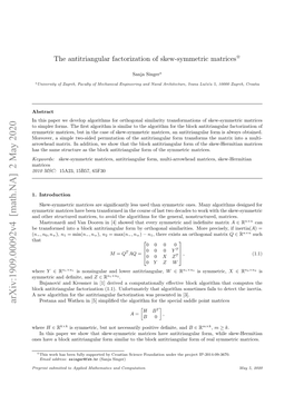 Arxiv:1909.00092V4 [Math.NA] 2 May 2020