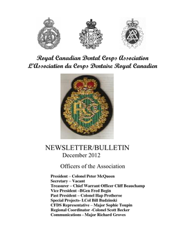 2012 12 RCDCA Newsletter