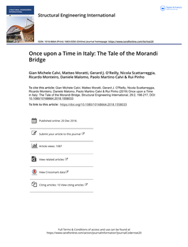 The Tale of the Morandi Bridge