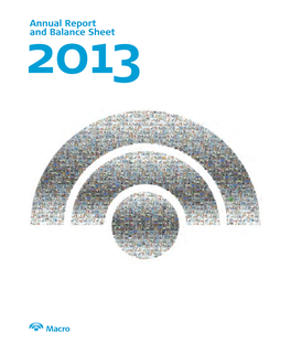 Annual Report and Balance Sheet Memoria Y Balance 2013 2013 Banco Macro S.A