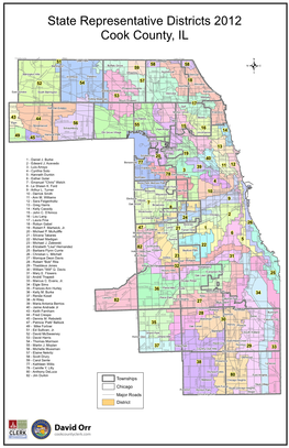 State Representative Districts 2012 Cook County, IL
