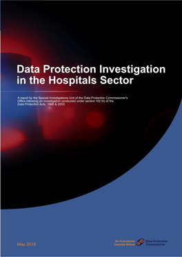 Data Protection Investigation in the Hospitals Sector A