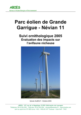 Parc Éolien De Grande Garrigue - Névian 11