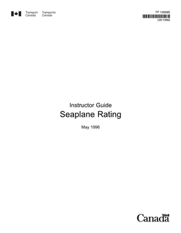 Seaplane Rating