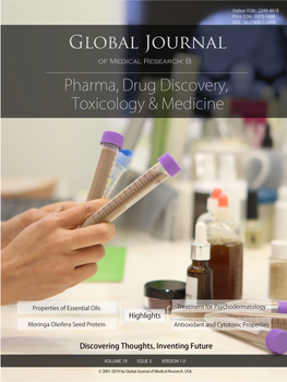 Global Journal of Medical Research: B Pharma, Drug Discovery, Toxicology & Medicine