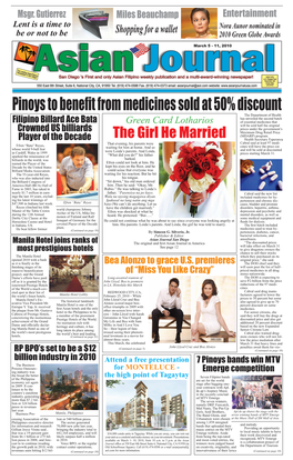 Pinoys to Benefit from Medicines Sold at 50% Discount