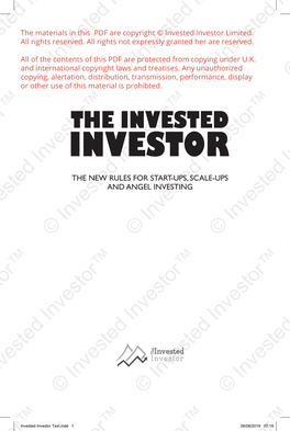 Invested Investor Book Provides an Excellent Insight Into the Way Angel Investors Think