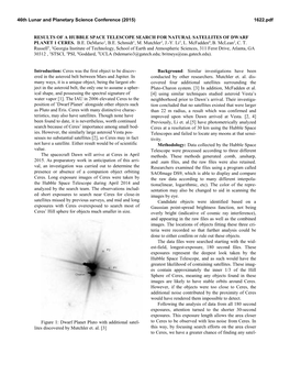 Results of a Hubble Space Telescope Search for Natural Satellites of Dwarf Planet 1 Ceres