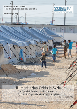 A Special Report on the Humanitarian Crisis in Syria
