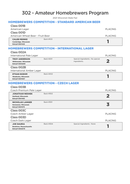Amateur Homebrewers Program 1 2 1 2