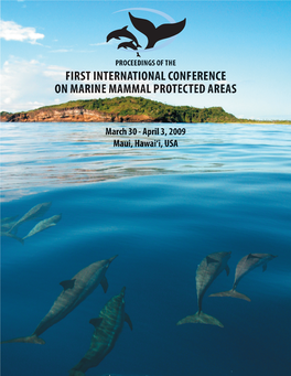 First International Conference on Marine Mammal Protected Areas