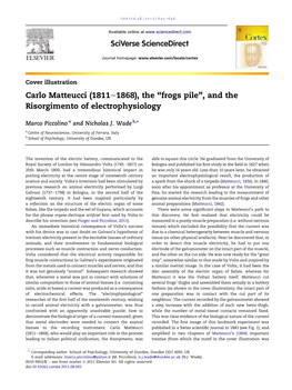 Carlo Matteucci (1811E1868), the “Frogs Pile”, and the Risorgimento of Electrophysiology