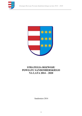 Strategia Rozwoju Powiatu Sandomierskiego Na Lata 2014 – 2020