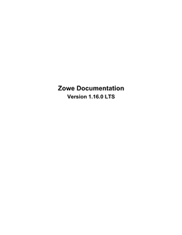 Zowe Documentation Version 1.16.0 LTS