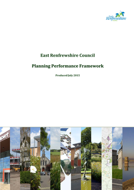 East Renfrewshire Council Planning Performance Framework