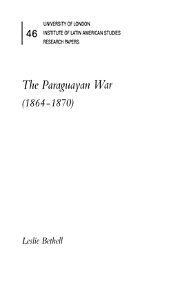 The Paraguayan War (1864-1870)