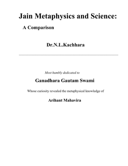 Jain Metaphysics and Science