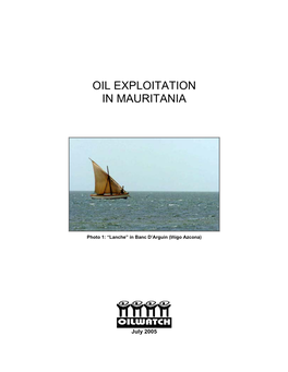 Oil Exploitation in Mauritania