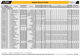 Midweek Regular Coupon 24/05/2021 11:50 1 / 4