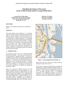 Simulating the Impact of Increased Truck Traffic Through Tunnel Crossing Mobile River